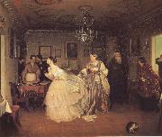 Pavel Fedotov The Major-s Marriage Proposal oil painting